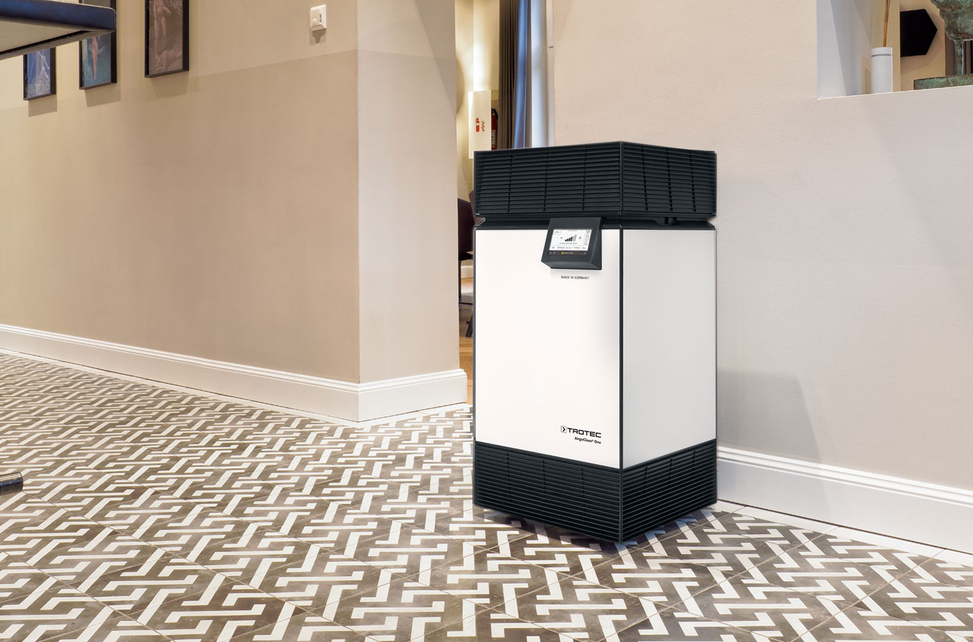 AirgoClean One – professional virus filtration for offices, medical practices, law firms and living spaces