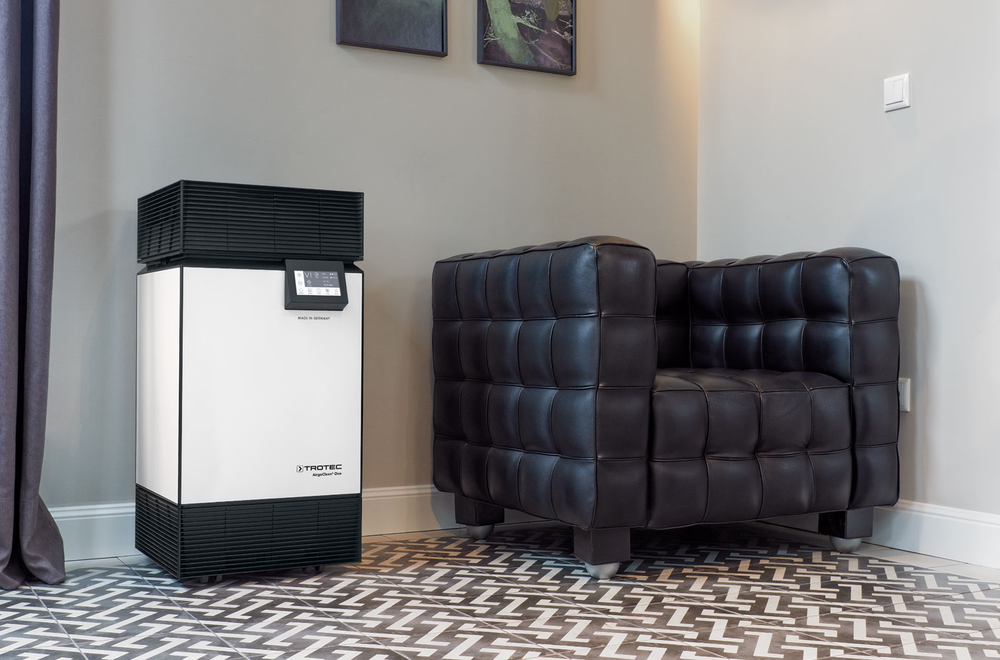 AirgoClean One – professional virus filtration for offices, medical practices, law firms and living spaces