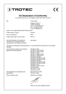 Declaration of conformity Air cooler PAE 25 (INT)