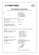 Declaration of conformity for cordless drill driver PSCS 11-16V (EN)