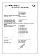 Declaration of conformity for high-performance air purifier TAC XT (INT)
