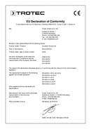 Declaration of conformity for insulation drying unit Qube (INT)