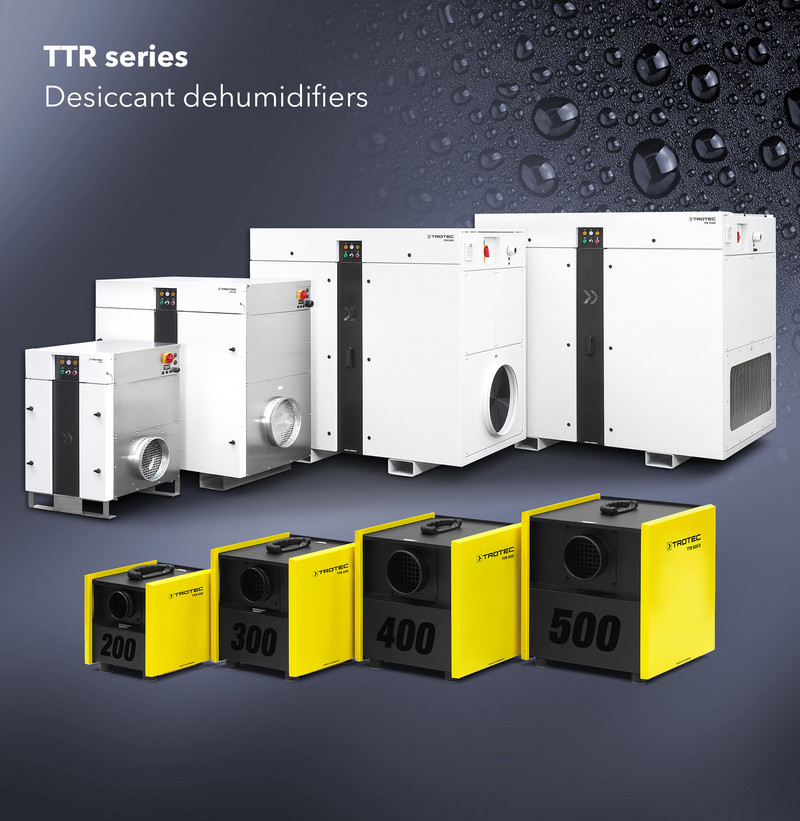 Desiccant dehumidifiers of the TTR series