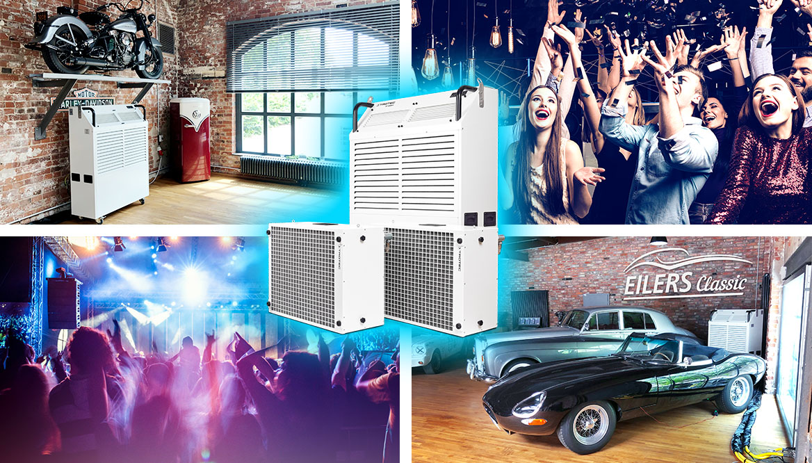 Event cooling with TKL air conditioners
