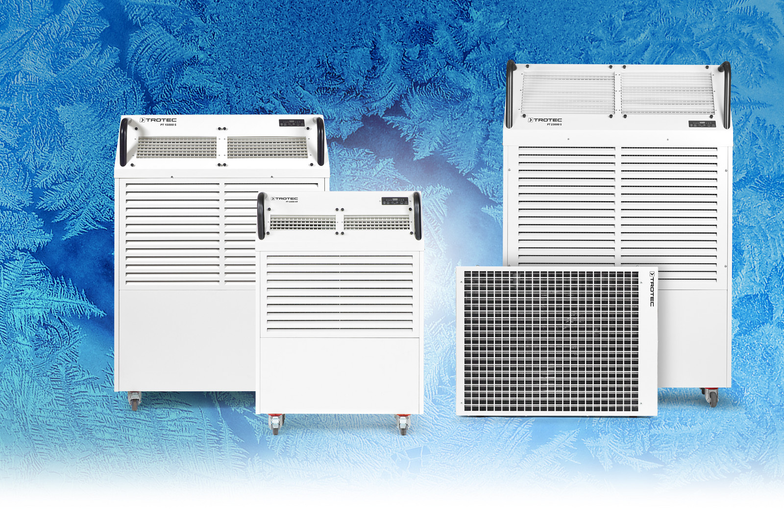 High-performance air conditioners of the PT series for quickly cooling down even large rooms