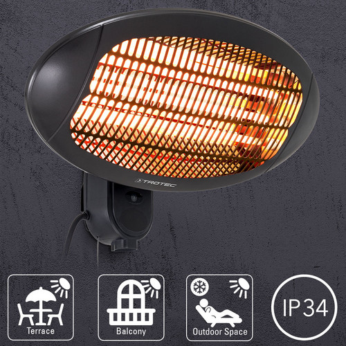 IR 2000 S, infrared heat with up to 2,000 W.
