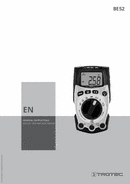 Operating manual Digital True RMS multimeter BE52 (EN)