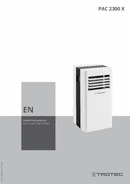 Operating manual for air conditioner PAC 2300 X (EN)