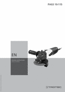 Operating manual for Angle grinder PAGS 10-115 (EN)