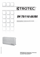 Operating manual for condenser dryer DH 75 AX/DH 110 BX (EN)