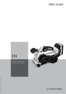 Operating manual for cordless belt sander PBSS 10-20V (EN)