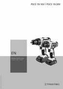 Operating manual for cordless drill driver PSCS 10-16V / PSCS 10-20V (EN)