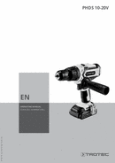 Operating manual for cordless hammer drill PHDS 10-20V (EN)