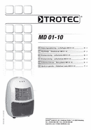 Operating manual for dehumidifier MD 01-10 SP1 (INT)