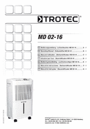 Operating manual for dehumidifier MD 02-16 (INT)
