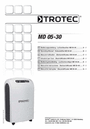Operating manual for dehumidifier MD 05-30 (INT)