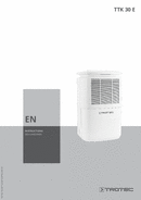 Operating manual for dehumidifier TTK 30 E (EN)