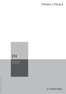 Operating manual for dehumidifier TTK 55 E / TTK 63 E (EN)