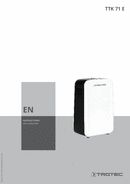 Operating manual for dehumidifier TTK 71 E (EN)