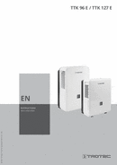 Operating manual for dehumidifier TTK 96 E / TTK 127 E (EN)