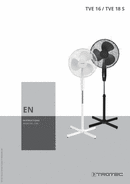 Operating manual for pedestal fan TVE 16 / TVE 18 S (EN)