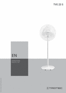 Operating manual for pedestal fan TVE 23 S (EN)