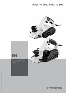 Operating manual planer PPLS 10-750 / PPLS 10-800 (EN)