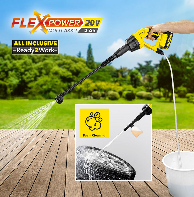 PPWS 10-20V – cordless high-pressure cleaner