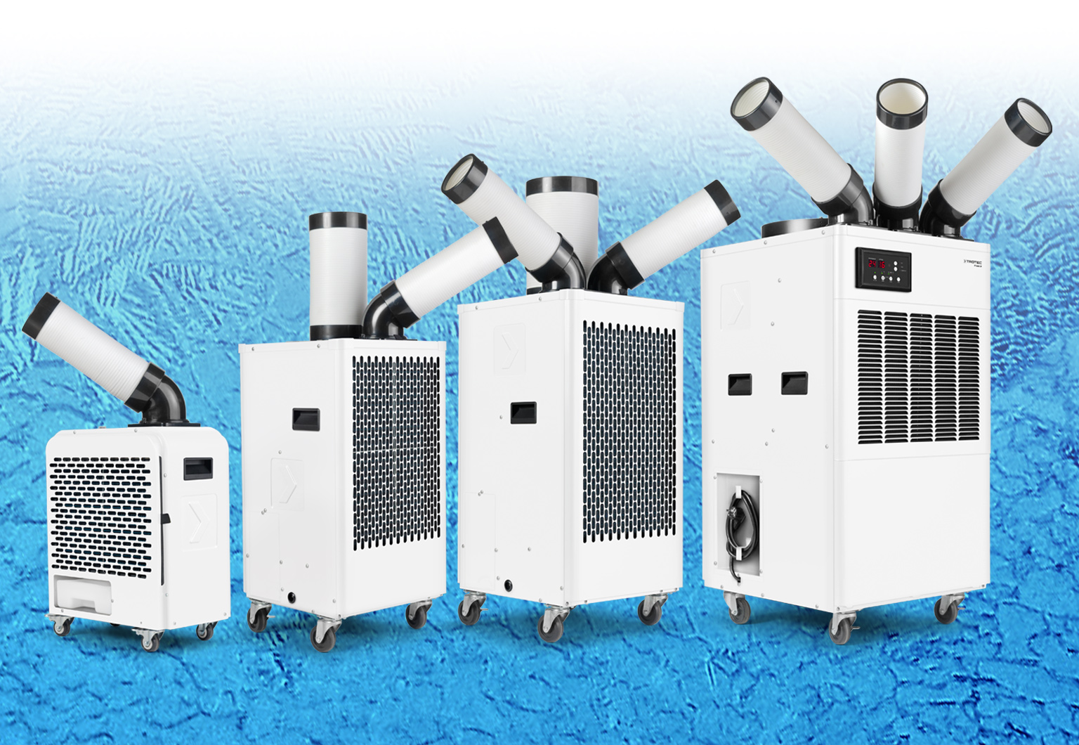 Spot cooling with spot cooler air conditioners of the PT-SP series