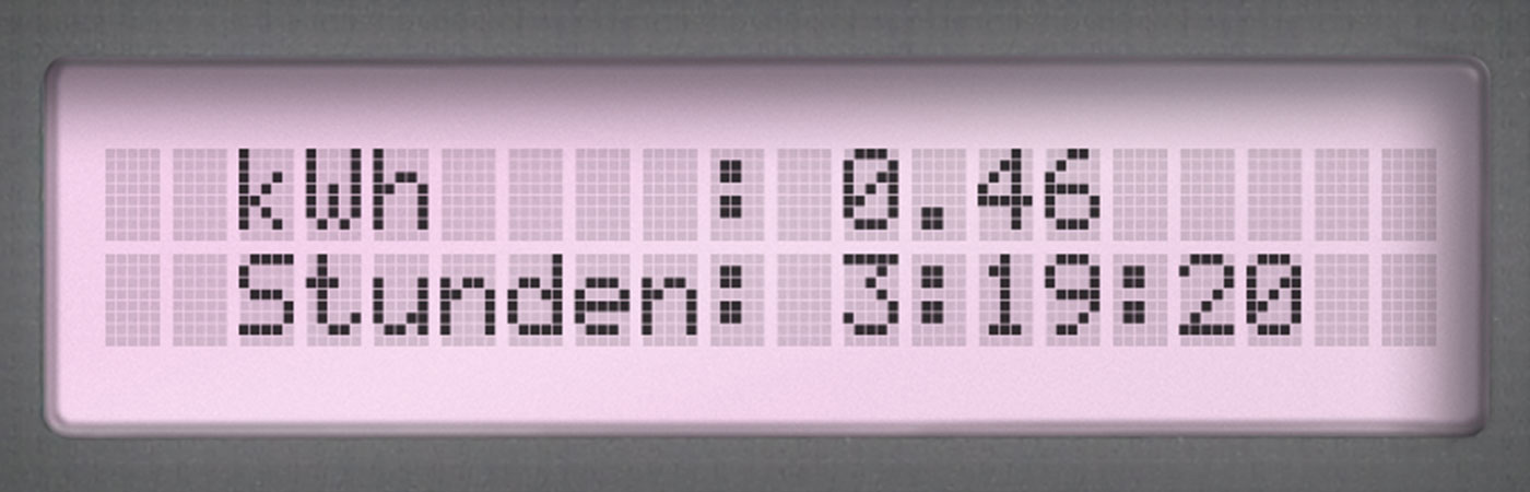 The operating hours can be conveniently displayed via the Optiflow NT multi-function display.