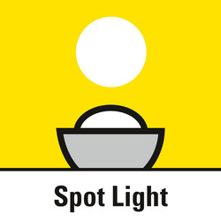 Torch function facilitated by the additional LED in the lamp head